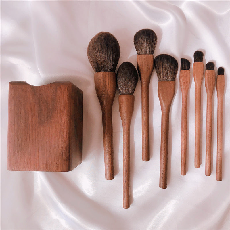 Wood Handle Makeup Brush Set Blush Brush